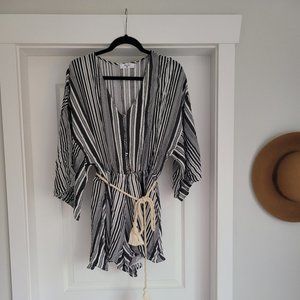 Arcadia Striped Shorts Romper